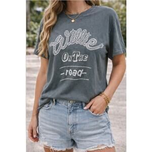 DAYDREAMER Willie Nelson On The Road '78 Tour Tee Vintage Black Size S